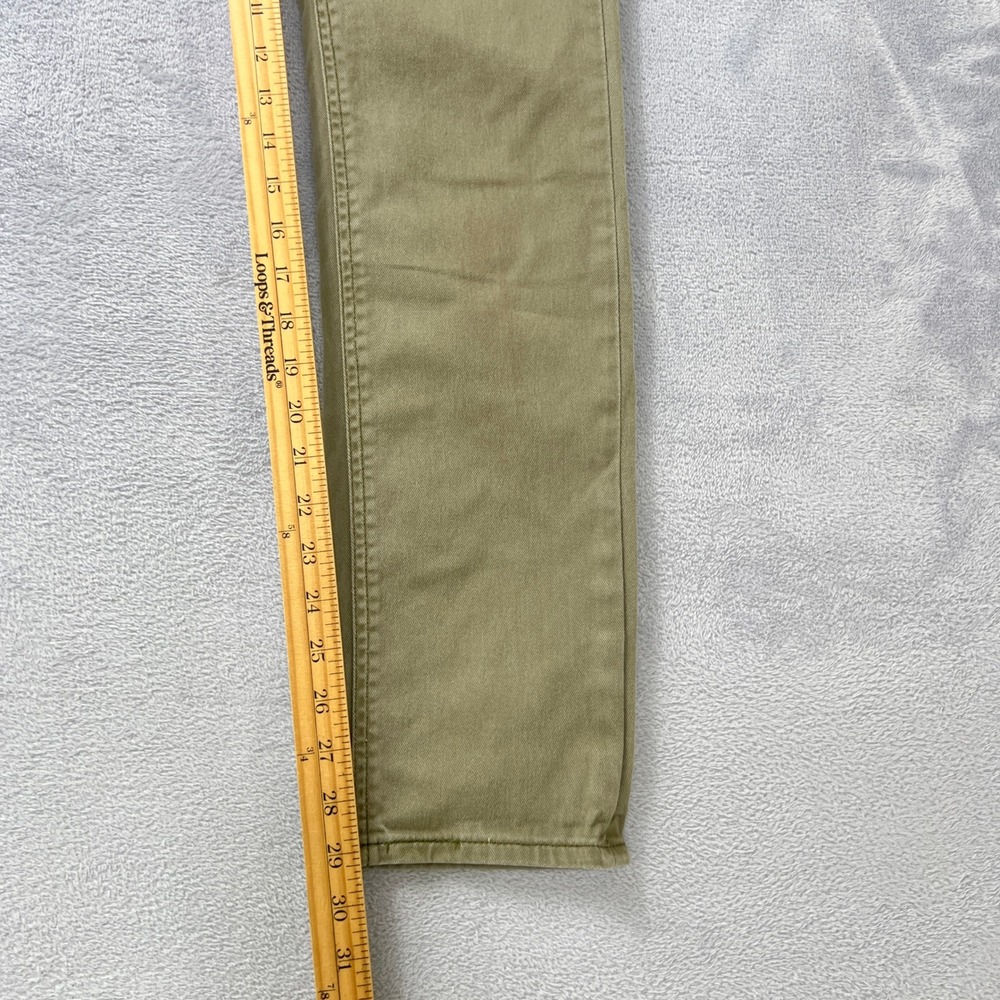 Levi's 511 Commuter Series Slim Fit Jeans Mens 30x32 Olive Green Khaki Stretch - Picture 11 of 12
